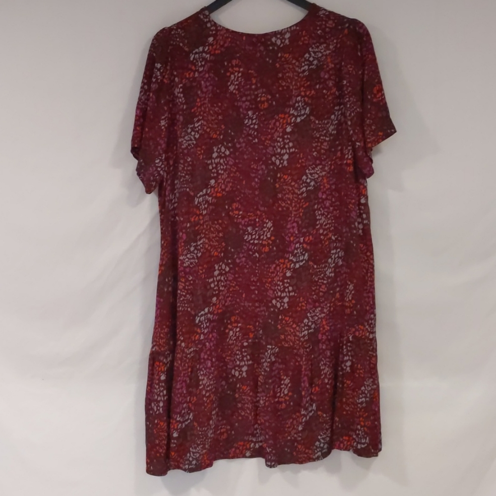 A New Day Animal Print Ruffle Shift Dress - Picture 6 of 7